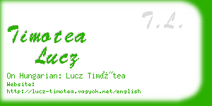 timotea lucz business card